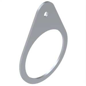 Seastrom 2 Hole Solder Terminal Lug, .240" L, Brass, Bright Tin