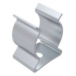 Seastrom .100" Spring Clip, 1 Hole, .200" L, Beryllium Copper, Bright Tin