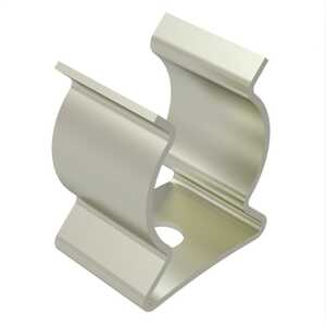 Seastrom .100" Spring Clip, 1 Hole, .200" L, Beryllium Copper, Nickel