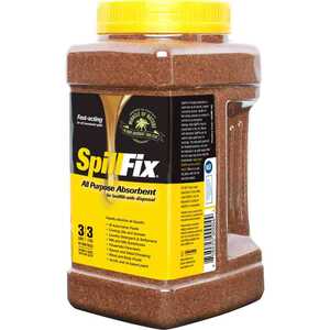 Brady SpillFix Granular Absorbent, 3 Qt. Jars, .75 Gallons, 288/Pack - OBSOLETE