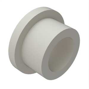 Essentra #0 Shoulder Washer, .084" OD, .084" Thickness, .061" ID, Nylon, Natural