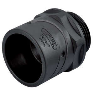 Sealcon 3/4 NPT Conduit Push-In Fitting, For DN 23 Conduit. Nylon, Black