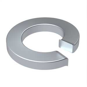#10 Heavy Split Lock Washer, .200" ID, .344" OD, .047" Thickness, Carbon Steel, Mechanical Zinc. MS35340-43MZ