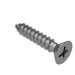 #0 X 3/8" Long, Flat 82° Head, Type AB Tapping Screw, Phillips, Stainless Steel.