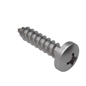 #0 X 3/16" Long, Pan Head, Type A Tapping Screw, Phillips, Stainless Steel. Specification - ASME B18.6.3