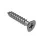 #0 X 1/8" Long, Undercut Flat 82° Head, Type AB Tapping Screw, Phillips, Stainless Steel.