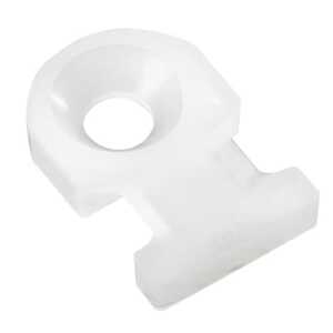 Ty-Rap Miniature Mounting Base, Nylon 6.6, Length 0.406", Width 0.312", #5 Screw Mount, 1,000 Pack
