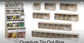 Quantum Storage Condiment Organizer, 6-5/8" L x 23-5/8" W x 8-1/8" H, Gray/Crystal