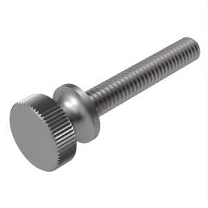 8-32 Stainless Steel Washer Face Thumb Screw, 3/4"L