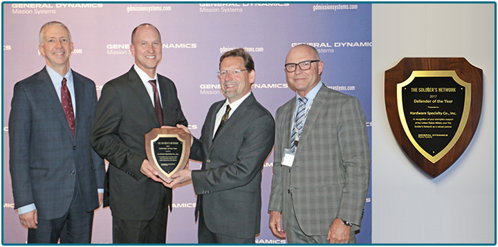 >Hardware Specialty receives Soldier's Network Defender of the Year Award for Supporting U.S. Army Warfighter Information Network - Tactical